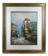 CAROLINE BURNETT SIGNED OIL PA