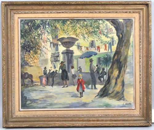 CAROLINE VALCHER, O/C PARK SCENE W/