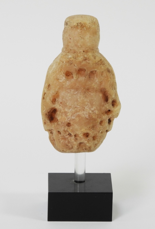 CAROLINGIAN CARVED MARBLE BUST OF A
