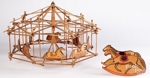 CAROUSEL CONSTRUCTION TOY, WITH