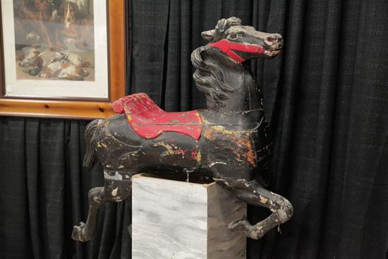 CAROUSEL HORSE. American  late 19th