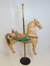 CAROUSEL HORSE ON STAND, PAINT