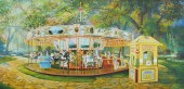 CAROUSEL PAINTING BY ROBERT BU