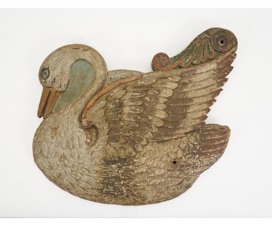 Carousel swan ride side piece,