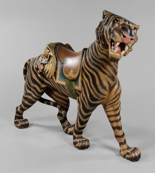 Carousel Tiger American, early 20th