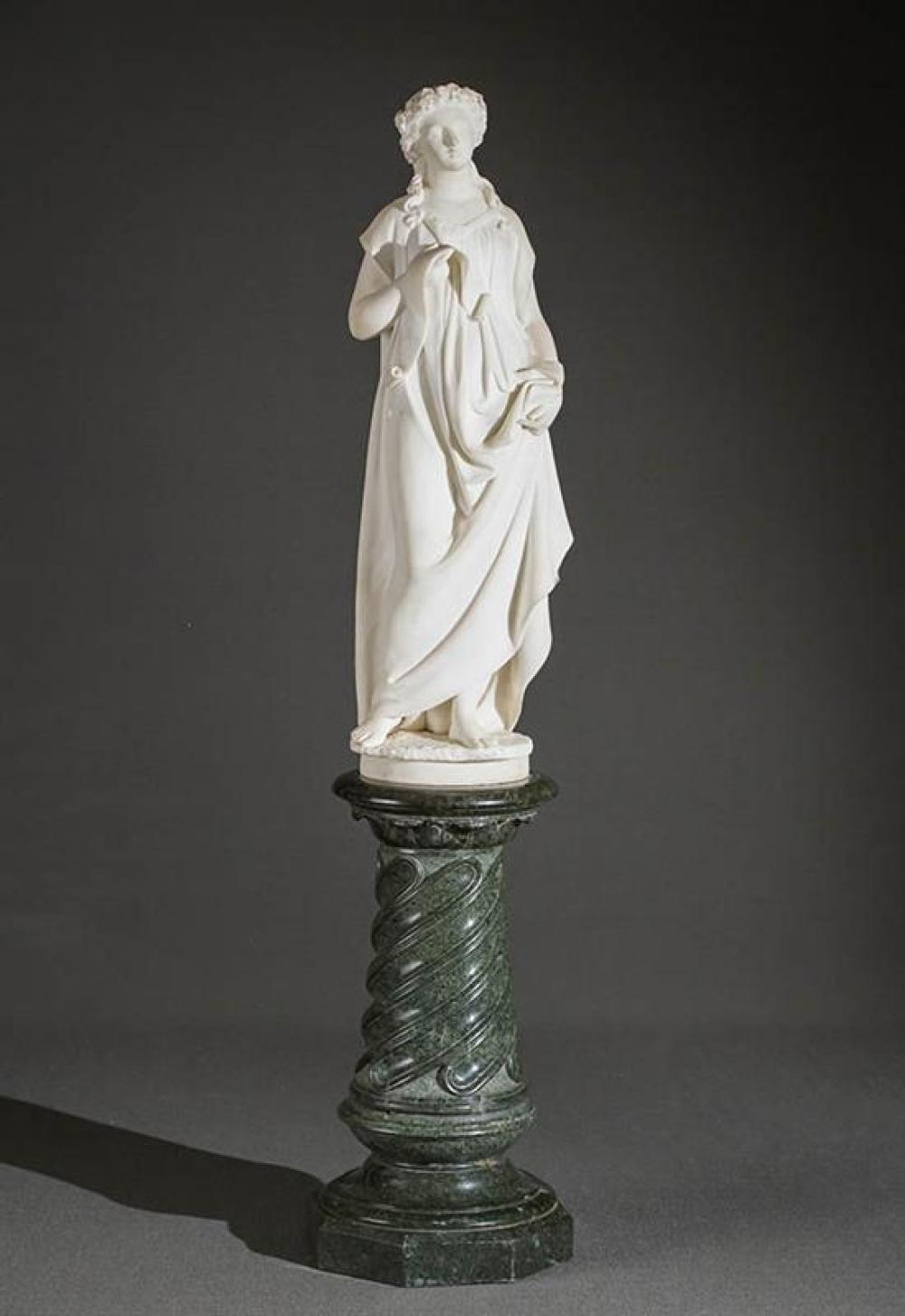 CARRARA MARBLE FIGURE OF A