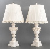 CARRARA MARBLE URN FORM TABLE