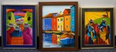 CARRARO, CANAL SCENE, OIL ON C