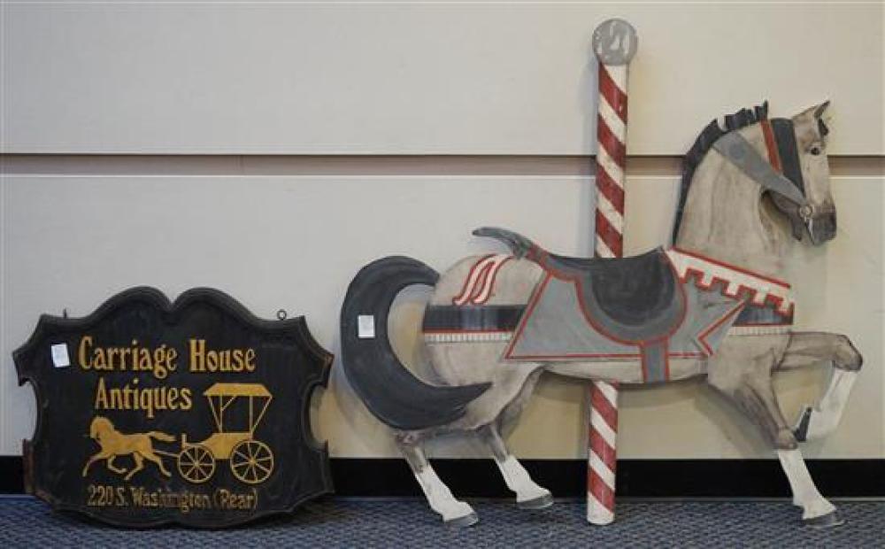 'CARRIAGE HOUSE ANTIQUES' PAINTED