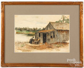 CARRIE CARTER WELLS, WATERCOLO
