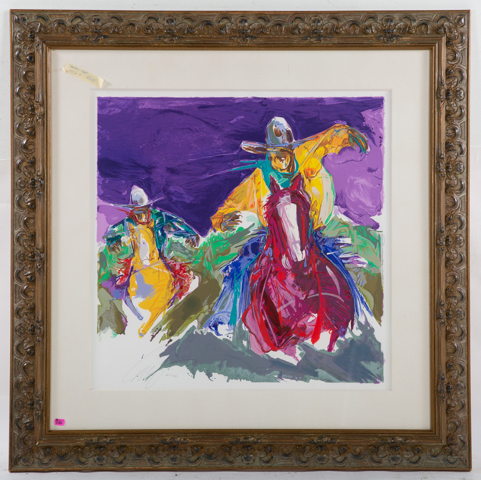 CARRIE FELL. RIDIN' HARD, SERIGRAPH