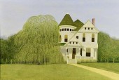 CARROLL CLOAR ACRYLIC ON BOARD