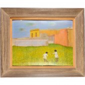 CARROLL CLOAR, TEMPERA ON BOAR