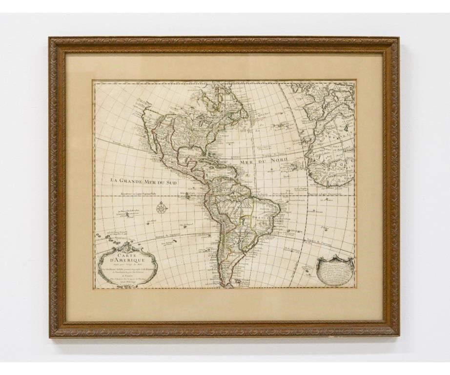"Carte d' Amerique" dated 1722,