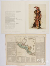CARTE GEOGRAPHIQUE, CIRCA 1825