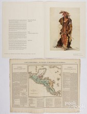 CARTE GEOGRAPHIQUE, CIRCA 1825