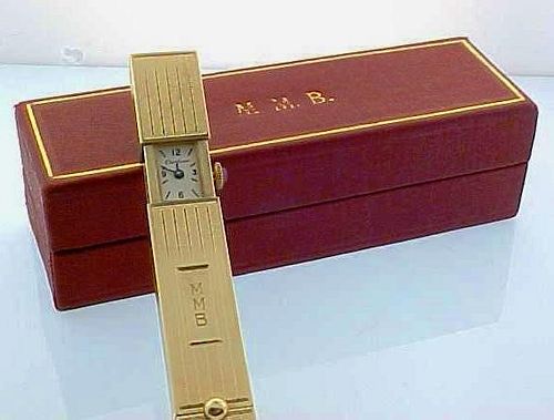CARTIER 14K YELLOW GOLD LIPSTICK