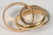 CARTIER 18 KARAT GOLD TRINITY