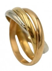 CARTIER 18 KARAT TRI-COLOR GOL