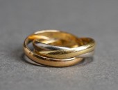 CARTIER 18-KARAT TRI-COLOR GOL
