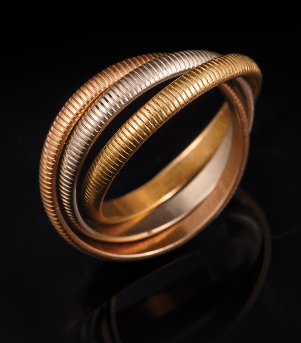 CARTIER 18 KT. TRICOLOR GOLD