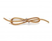 CARTIER 18K GOLD AND DIAMOND B