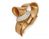CARTIER 18K GOLD AND DIAMOND B