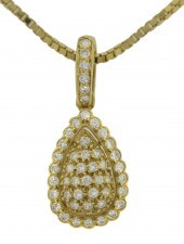 CARTIER 18K GOLD AND DIAMOND P