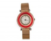 CARTIER 18K GOLD, ENAMEL, AND