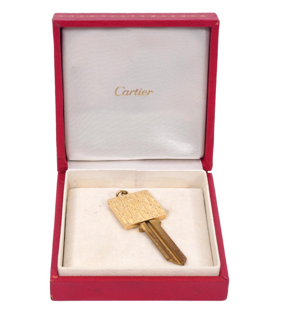CARTIER 18K GOLD SIGNED KEY