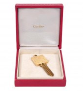 CARTIER 18K GOLD SIGNED KEY PE