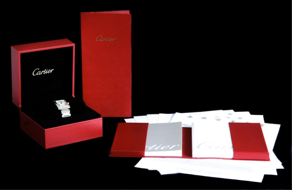 CARTIER 18K GOLD & STEEL TANK