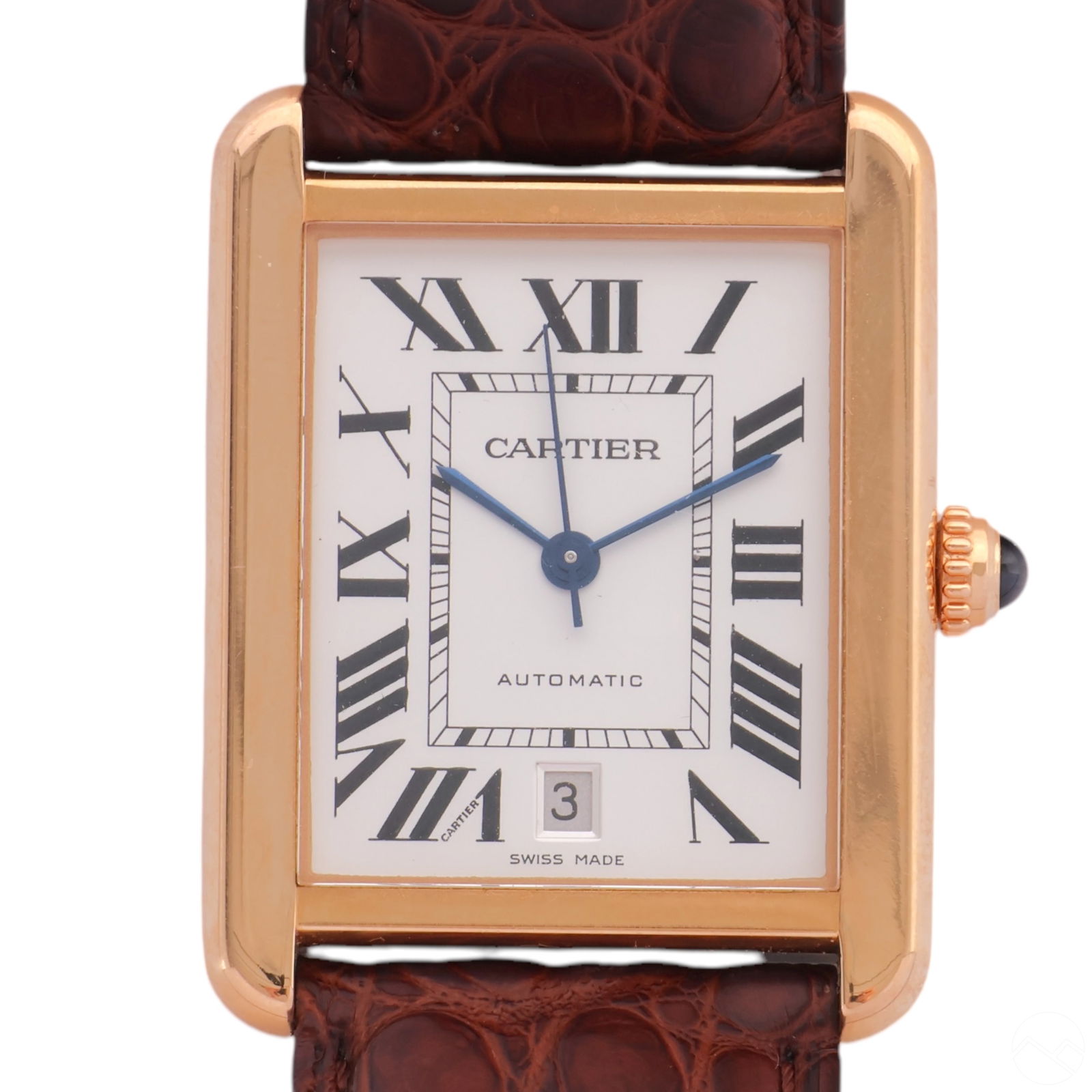 CARTIER 18K GOLD TANK SOLO XL