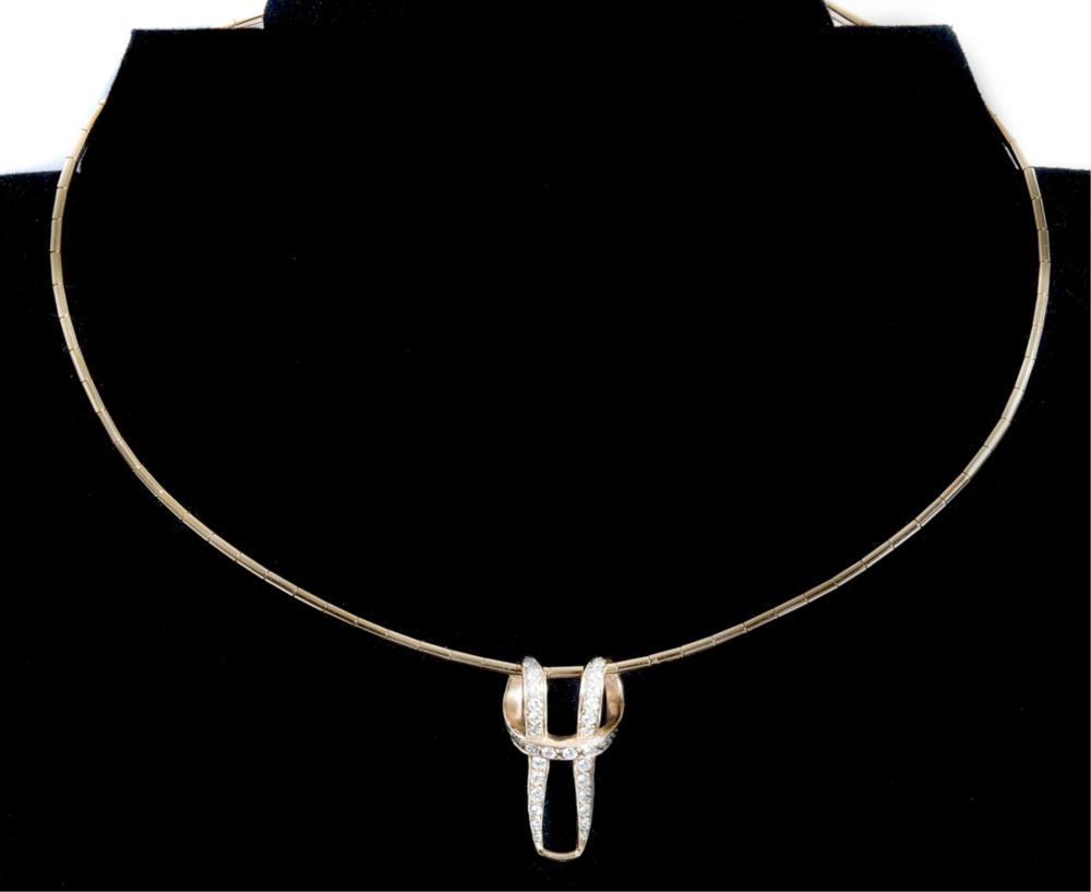 CARTIER 18K OMEGA NECKLACE
