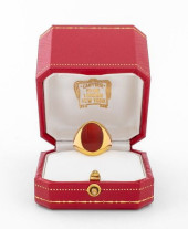 CARTIER 18K YELLOW GOLD CARNEL