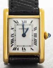 CARTIER 18K YELLOW GOLD TANK L