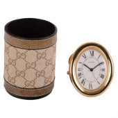 CARTIER ALARM CLOCK AND GUCCI