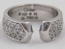 Cartier; an 18 carat white gold