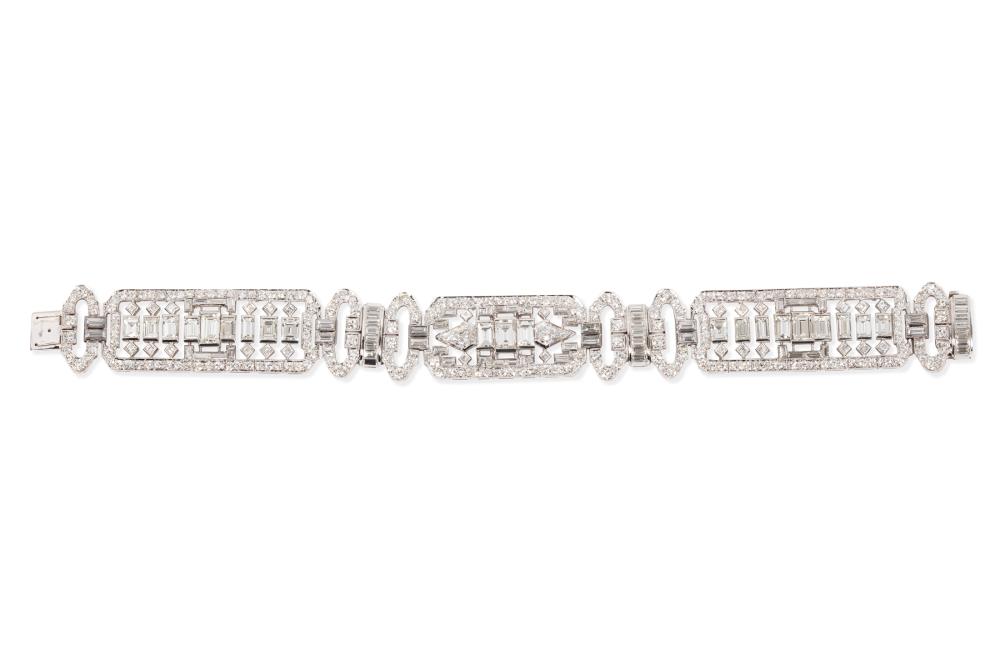 CARTIER ART DECO PLATINUM AND
