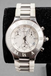 CARTIER CHRONOSCAPH STAINLESS