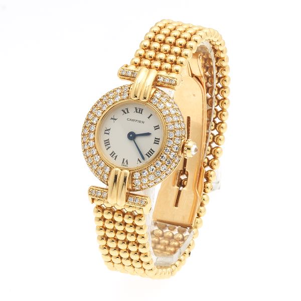 CARTIER COLISEE GOLD AND DIAMOND