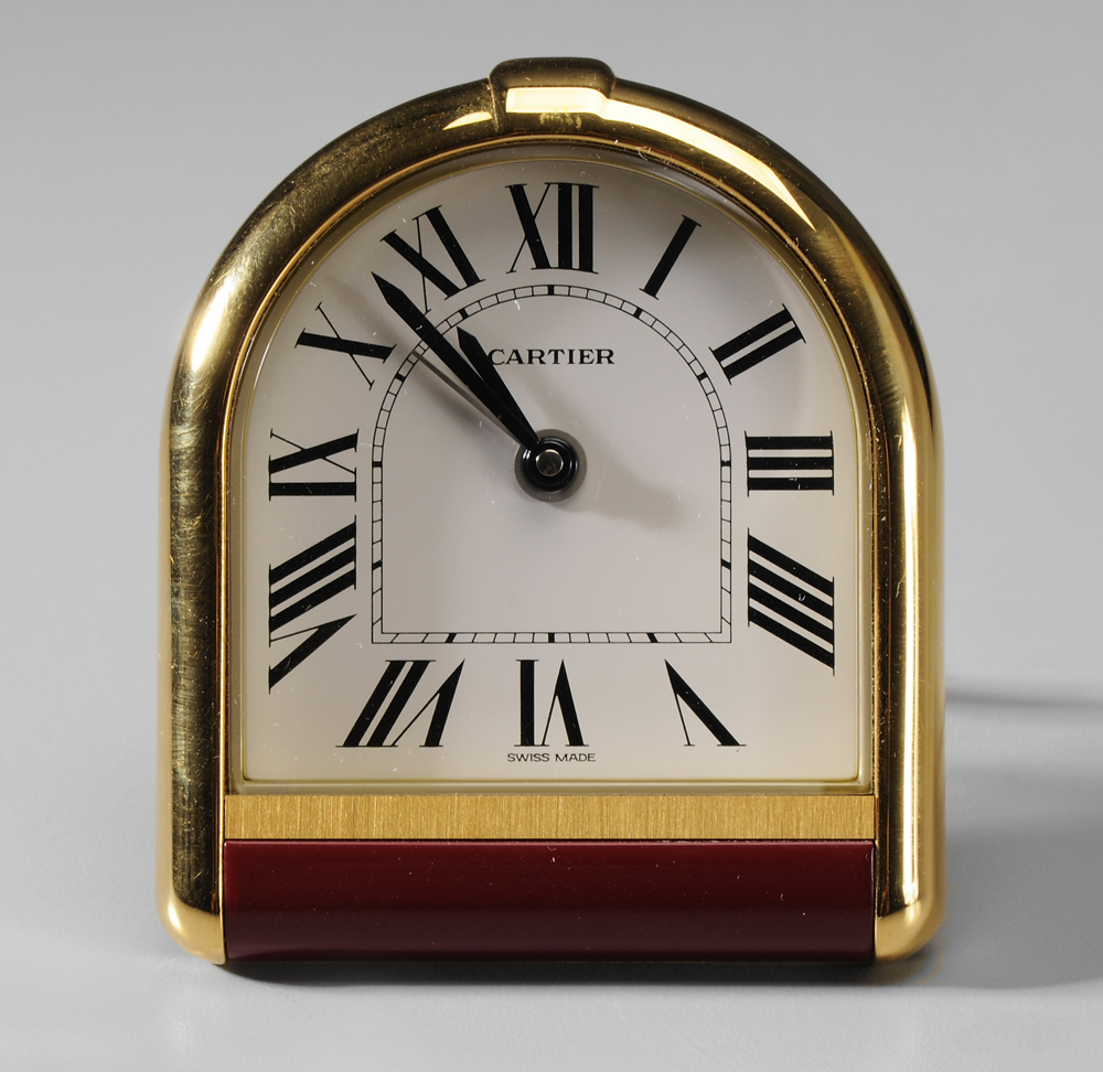 Cartier Desk Clock Swiss, 20th