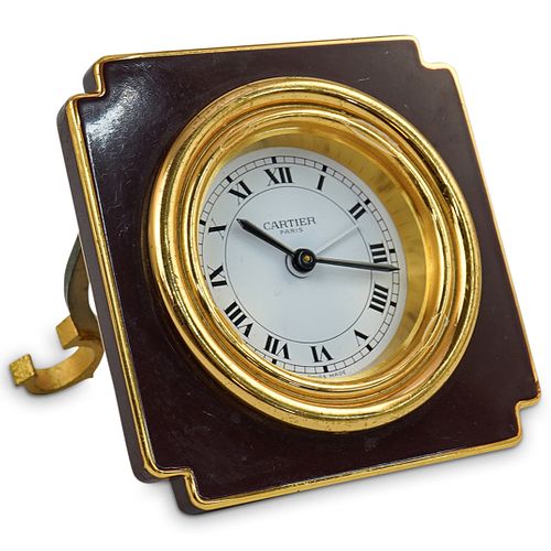 CARTIER DESK CLOCKDESCRIPTION: A