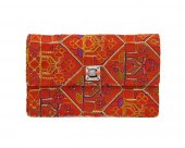 CARTIER EMBROIDERED CLUTCH WIT