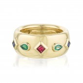 CARTIER EMERALD SAPPHIRE AND R