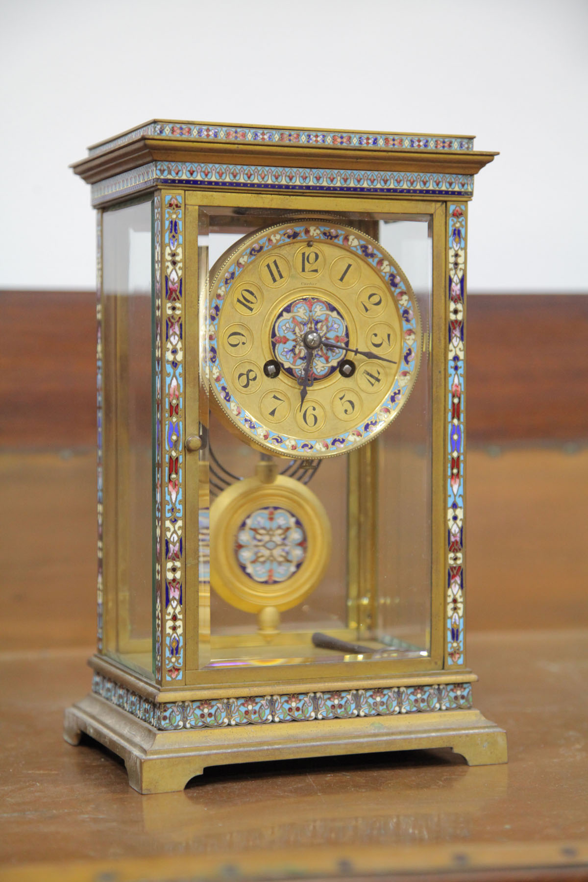 CARTIER MANTLE CLOCK.  France  20th
