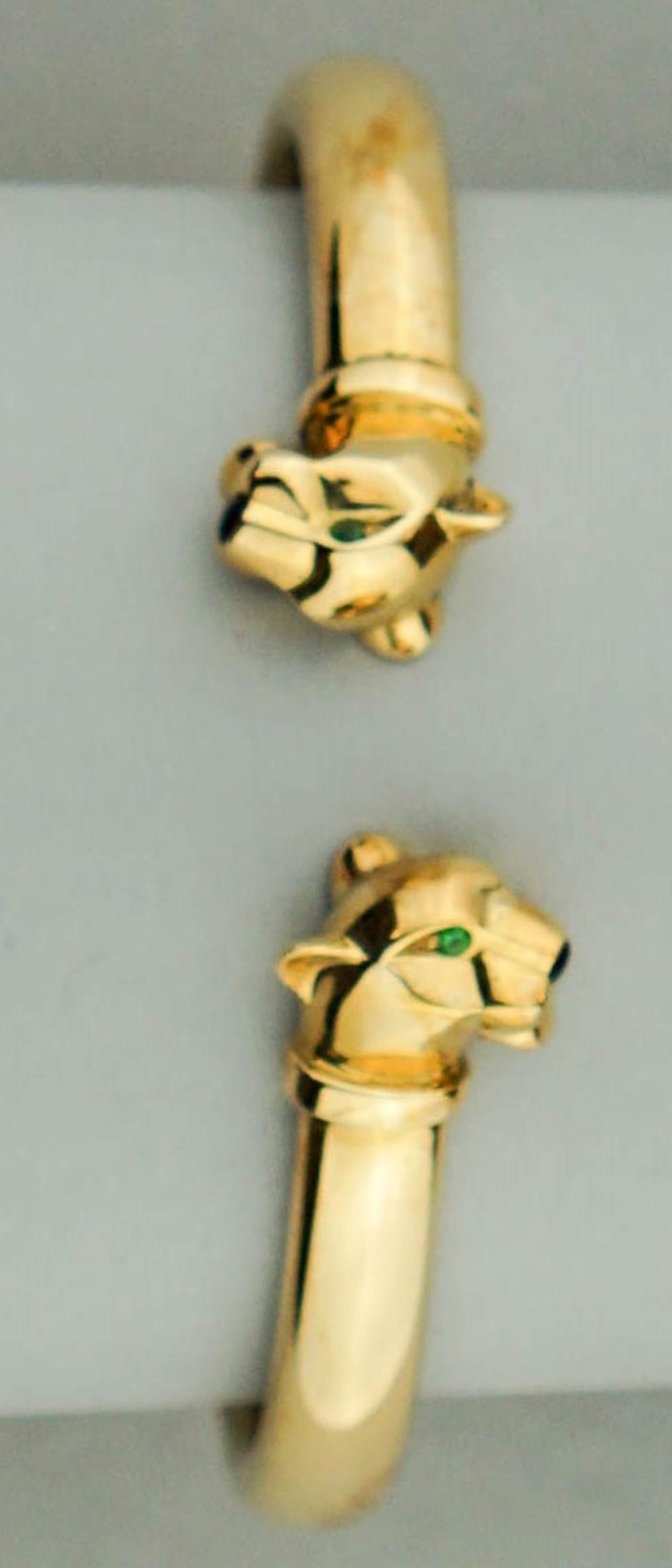 CARTIER OPPOSING PANTHER HEADS