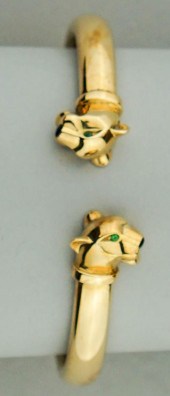 CARTIER OPPOSING PANTHER HEADS