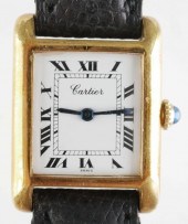 CARTIER PARIS 18K EP TANK WATC