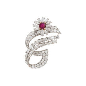 CARTIER, PARIS, RUBY AND DIAMOND